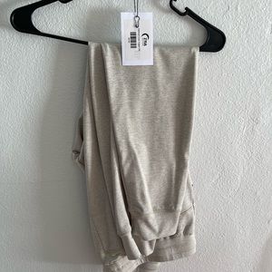 Oatmeal cozy joggers